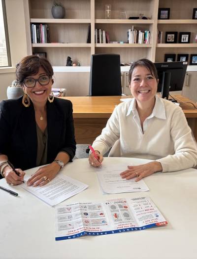 Signature de partenariat entre AESIO mutuelle et Fonds de recherche sur les AVC