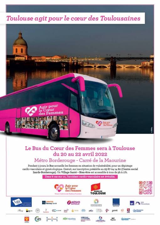 Affiche Bus du cœur 2022 - ville de Toulouse (31)
