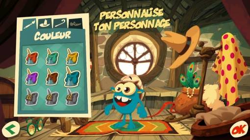 extrait du jeu Mila avec la personnalisation d'un personnage