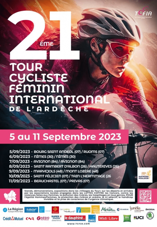 Affiche Tour Cycliste Féminin International Ardèche