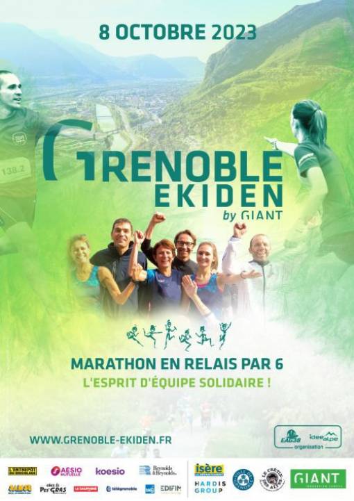 Affiche marathon Grenoble EKIDEN