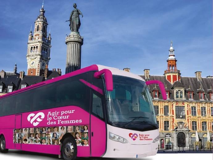 Bus du cœur rose - Lille