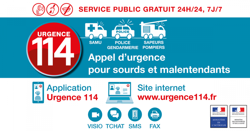 Numero d'urgence pour les sourds et malentendants