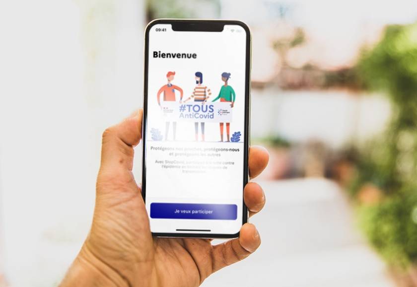 application Tous anti Covid sur smartphone