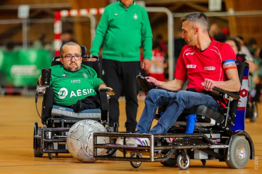 Henri Raymond, joueur ASSE Foot fauteuil