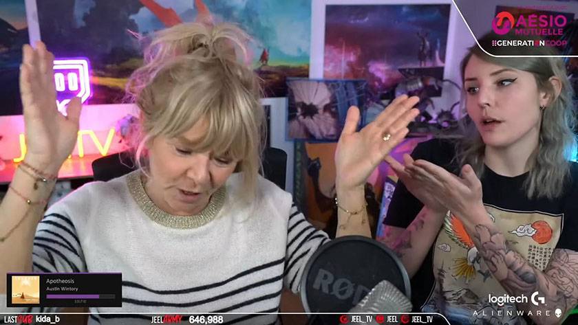 Françoise et Jeel en live sur Twitch