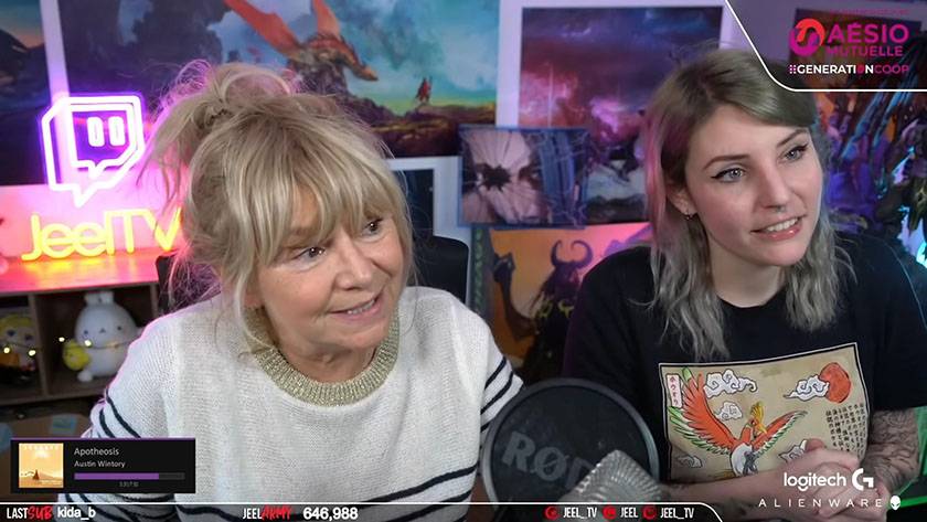 Françoise et Jeel sur Twitch avec AESIO