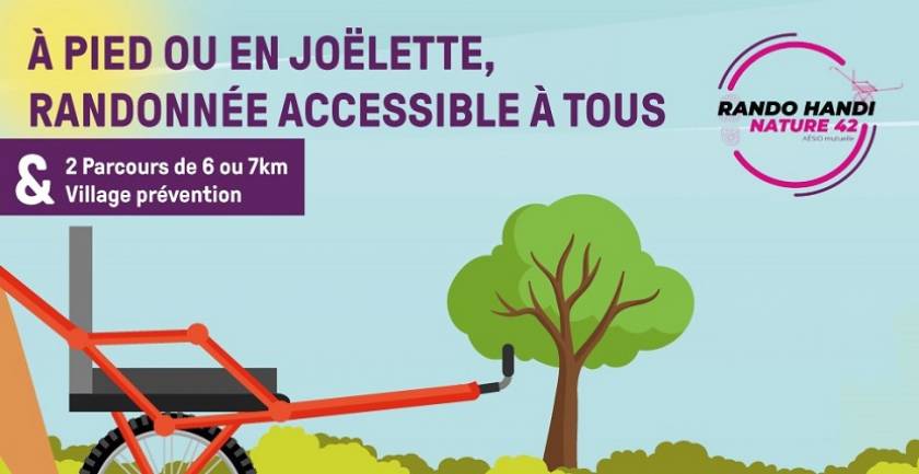 Affiche officielle de la seconde édition de Rando Handi Nature 42 