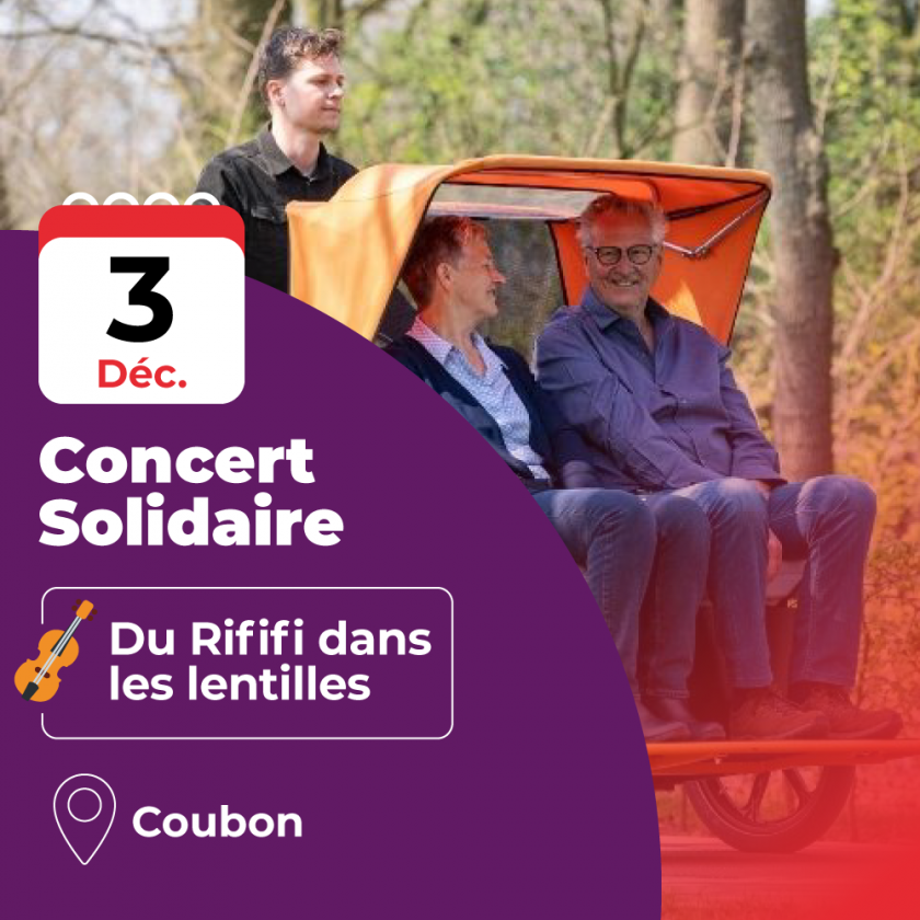 Affiche concert solidaire coubon