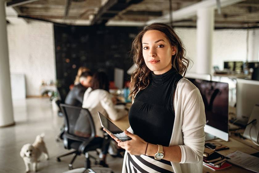 Femme au travail