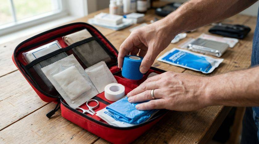 Pochette d'urgence de secours à pharmacie 
